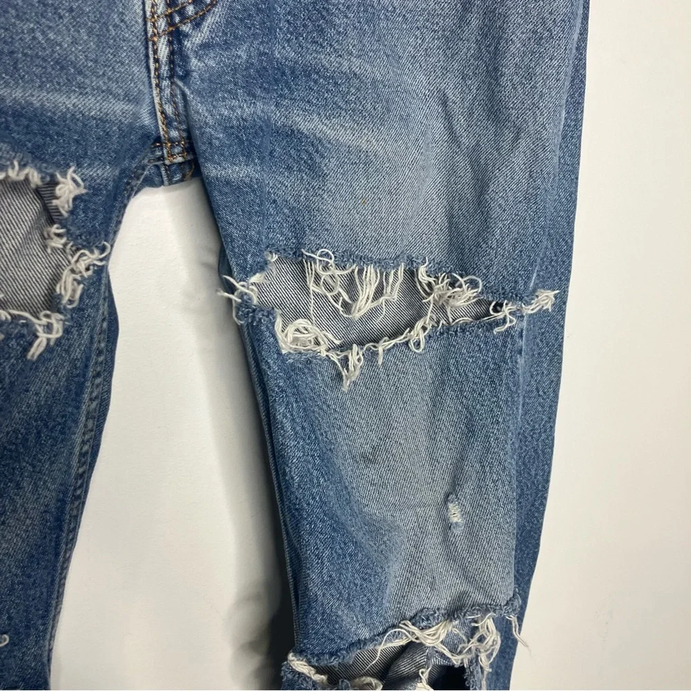 Levi’s‎ straight fit 505 jeans distressed destroyed men’s size 34 x 34 casual